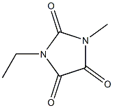 1-ethyl-3-methyl-imidazolidine-2,4,5-trione Structure