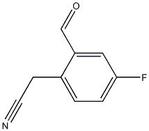 4-Fluoro-2-formylphenylacetonitrile 구조식 이미지