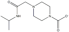 4-(2-(isopropylamino)-2-oxoethyl)piperazine-1-carboxylate 구조식 이미지