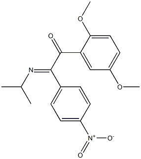 1-(2,5-dimethoxyphenyl)-2-(isopropylimino)-2-(4-nitrophenyl)ethanone Structure