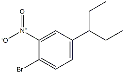 1-bromo-2-nitro-4-(pentan-3-yl) benzene Structure