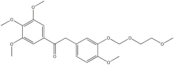 2-(4-methoxy-3-((2-methoxyethoxy)methoxy)phenyl)-1-(3,4,5-trimethoxyphenyl)ethanone Structure