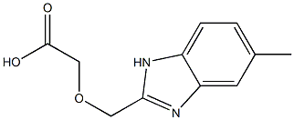 [(5-Methyl-1H-benzimidazol-2-yl)methoxy]-acetic acid 구조식 이미지