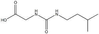 ({[(3-methylbutyl)amino]carbonyl}amino)acetic acid 구조식 이미지