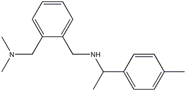 ({2-[(dimethylamino)methyl]phenyl}methyl)[1-(4-methylphenyl)ethyl]amine 구조식 이미지