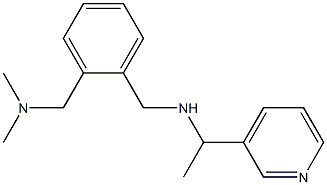 ({2-[(dimethylamino)methyl]phenyl}methyl)[1-(pyridin-3-yl)ethyl]amine 구조식 이미지