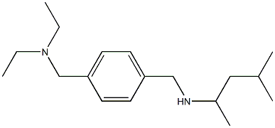 ({4-[(diethylamino)methyl]phenyl}methyl)(4-methylpentan-2-yl)amine Structure