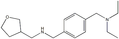 ({4-[(diethylamino)methyl]phenyl}methyl)(oxolan-3-ylmethyl)amine 구조식 이미지