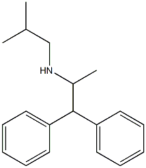 (1,1-diphenylpropan-2-yl)(2-methylpropyl)amine Structure
