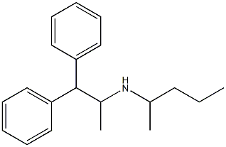 (1,1-diphenylpropan-2-yl)(pentan-2-yl)amine Structure