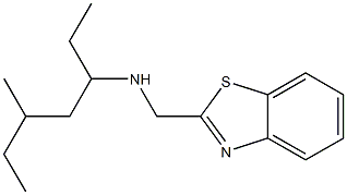 (1,3-benzothiazol-2-ylmethyl)(5-methylheptan-3-yl)amine Structure