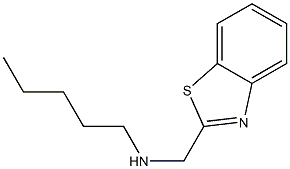 (1,3-benzothiazol-2-ylmethyl)(pentyl)amine Structure