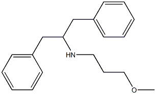(1,3-diphenylpropan-2-yl)(3-methoxypropyl)amine Structure