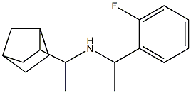 (1-{bicyclo[2.2.1]heptan-2-yl}ethyl)[1-(2-fluorophenyl)ethyl]amine 구조식 이미지