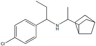 (1-{bicyclo[2.2.1]heptan-2-yl}ethyl)[1-(4-chlorophenyl)propyl]amine 구조식 이미지