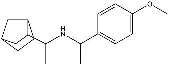 (1-{bicyclo[2.2.1]heptan-2-yl}ethyl)[1-(4-methoxyphenyl)ethyl]amine Structure