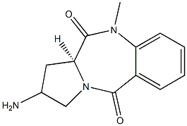 (11aS)-2-amino-10-methyl-2,3-dihydro-1H-pyrrolo[2,1-c][1,4]benzodiazepine-5,11(10H,11aH)-dione Structure