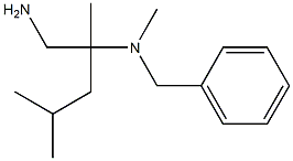 (1-amino-2,4-dimethylpentan-2-yl)(benzyl)methylamine 구조식 이미지