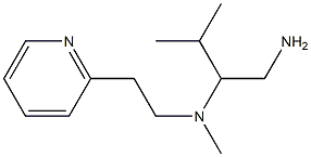 (1-amino-3-methylbutan-2-yl)(methyl)[2-(pyridin-2-yl)ethyl]amine Structure