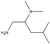 (1-amino-4-methylpentan-2-yl)dimethylamine Structure