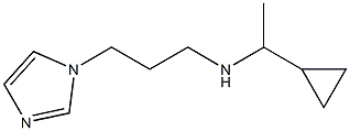 (1-cyclopropylethyl)[3-(1H-imidazol-1-yl)propyl]amine 구조식 이미지