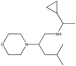 (1-cyclopropylethyl)[4-methyl-2-(morpholin-4-yl)pentyl]amine Structure