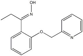 (1E)-1-[2-(pyridin-2-ylmethoxy)phenyl]propan-1-one oxime 구조식 이미지