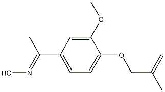 (1E)-1-{3-methoxy-4-[(2-methylprop-2-enyl)oxy]phenyl}ethanone oxime Structure