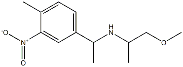 (1-methoxypropan-2-yl)[1-(4-methyl-3-nitrophenyl)ethyl]amine Structure