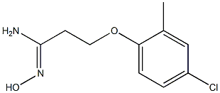 (1Z)-3-(4-chloro-2-methylphenoxy)-N'-hydroxypropanimidamide 구조식 이미지