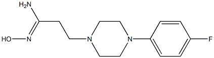 (1Z)-3-[4-(4-fluorophenyl)piperazin-1-yl]-N'-hydroxypropanimidamide 구조식 이미지