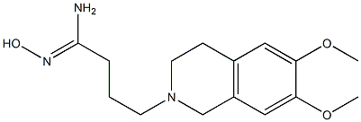 (1Z)-4-(6,7-dimethoxy-3,4-dihydroisoquinolin-2(1H)-yl)-N'-hydroxybutanimidamide Structure