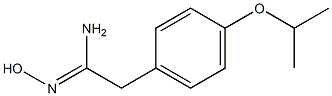 (1Z)-N'-hydroxy-2-(4-isopropoxyphenyl)ethanimidamide Structure
