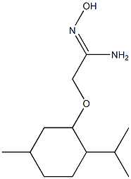 (1Z)-N'-hydroxy-2-[(2-isopropyl-5-methylcyclohexyl)oxy]ethanimidamide 구조식 이미지