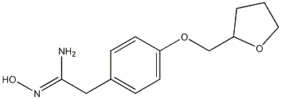 (1Z)-N'-hydroxy-2-[4-(tetrahydrofuran-2-ylmethoxy)phenyl]ethanimidamide 구조식 이미지