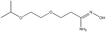 (1Z)-N'-hydroxy-3-(2-isopropoxyethoxy)propanimidamide 구조식 이미지