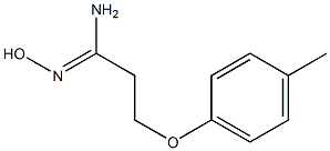 (1Z)-N'-hydroxy-3-(4-methylphenoxy)propanimidamide 구조식 이미지