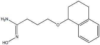 (1Z)-N'-hydroxy-4-(1,2,3,4-tetrahydronaphthalen-1-yloxy)butanimidamide 구조식 이미지