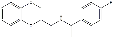 (2,3-dihydro-1,4-benzodioxin-2-ylmethyl)[1-(4-fluorophenyl)ethyl]amine Structure