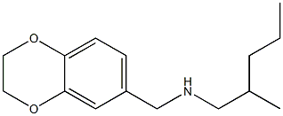 (2,3-dihydro-1,4-benzodioxin-6-ylmethyl)(2-methylpentyl)amine Structure