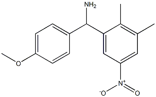 (2,3-dimethyl-5-nitrophenyl)(4-methoxyphenyl)methanamine Structure