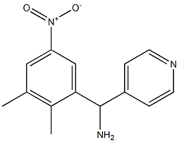 (2,3-dimethyl-5-nitrophenyl)(pyridin-4-yl)methanamine 구조식 이미지