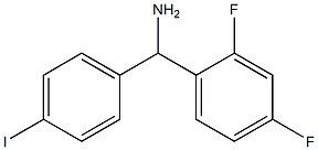 (2,4-difluorophenyl)(4-iodophenyl)methanamine 구조식 이미지