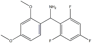 (2,4-dimethoxyphenyl)(2,4,6-trifluorophenyl)methanamine Structure