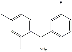 (2,4-dimethylphenyl)(3-fluorophenyl)methanamine 구조식 이미지