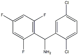 (2,5-dichlorophenyl)(2,4,6-trifluorophenyl)methanamine Structure