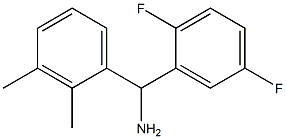 (2,5-difluorophenyl)(2,3-dimethylphenyl)methanamine Structure