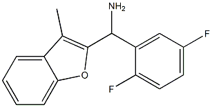 (2,5-difluorophenyl)(3-methyl-1-benzofuran-2-yl)methanamine Structure