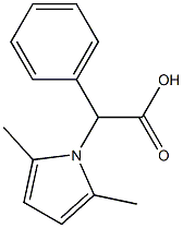 (2,5-dimethyl-1H-pyrrol-1-yl)(phenyl)acetic acid 구조식 이미지