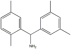 (2,5-dimethylphenyl)(3,5-dimethylphenyl)methanamine 구조식 이미지